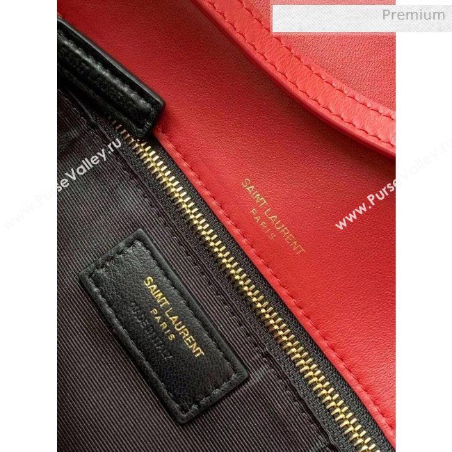 Saint Laurent Smooth Leather Kate 99 Tassels Shoulder Bag 604276 Red 2020 (KT-20052802)