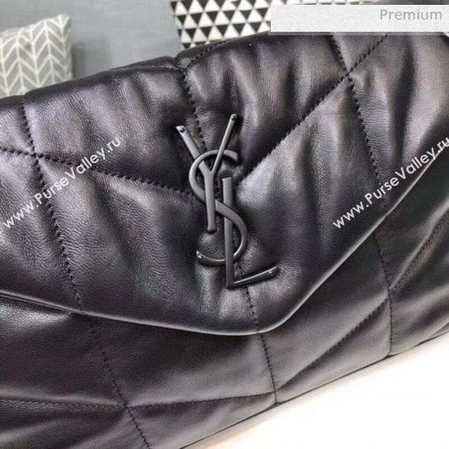 Saint Laurent Loulou Puffer Small Bag in Quilted Lambskin 577476 All Black 2020 (BGL-20052813)