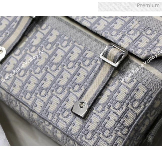 Dior Diorcamp Messenger Bag in Embroidered Oblique Canvas Grey 2020 (XXG-20052814)