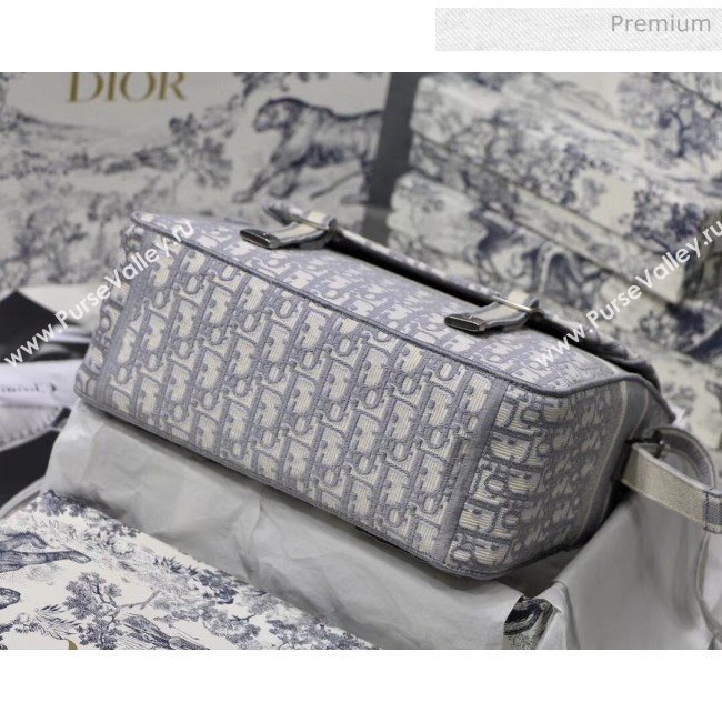 Dior Diorcamp Messenger Bag in Embroidered Oblique Canvas Grey 2020 (XXG-20052814)