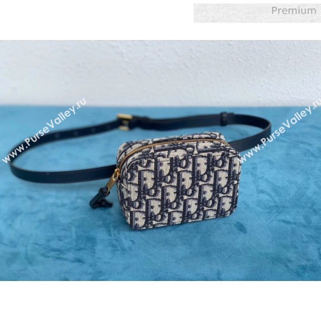 Dior Oblique Canvas Mini Belt Bag Deep Blue 2020 (XXG-20052816)