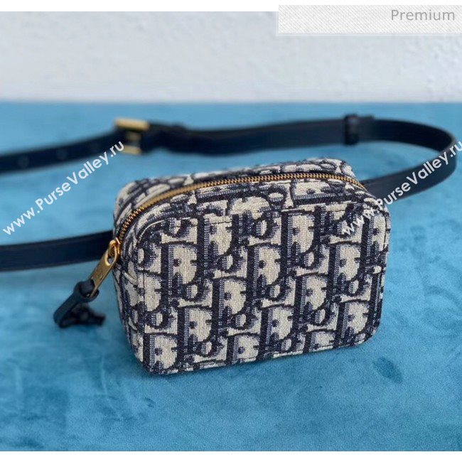 Dior Oblique Canvas Mini Belt Bag Deep Blue 2020 (XXG-20052816)