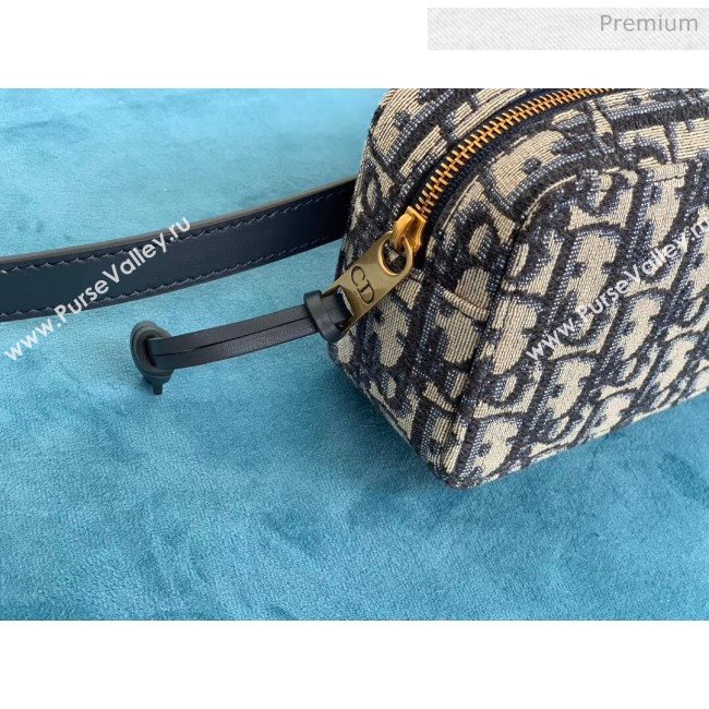 Dior Oblique Canvas Mini Belt Bag Deep Blue 2020 (XXG-20052816)