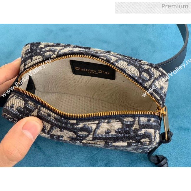 Dior Oblique Canvas Mini Belt Bag Deep Blue 2020 (XXG-20052816)