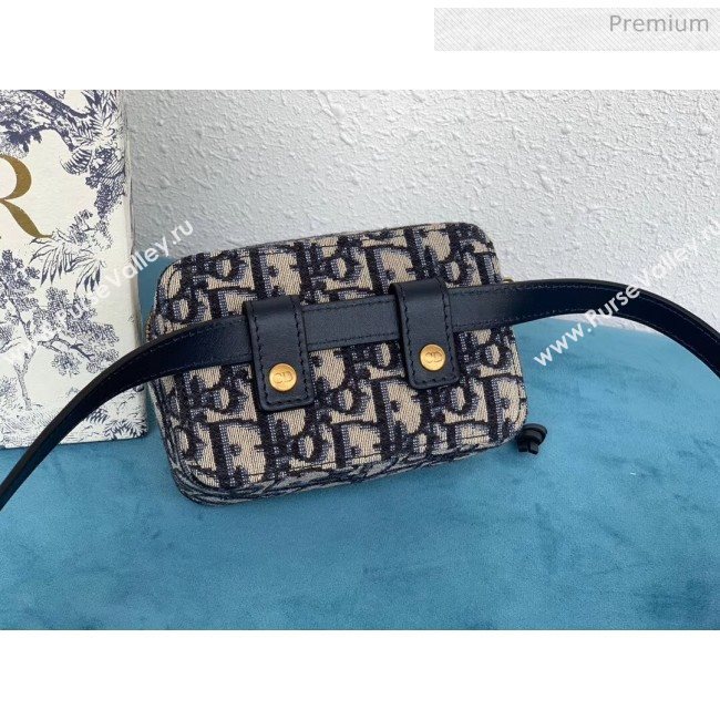 Dior Oblique Canvas Mini Belt Bag Deep Blue 2020 (XXG-20052816)