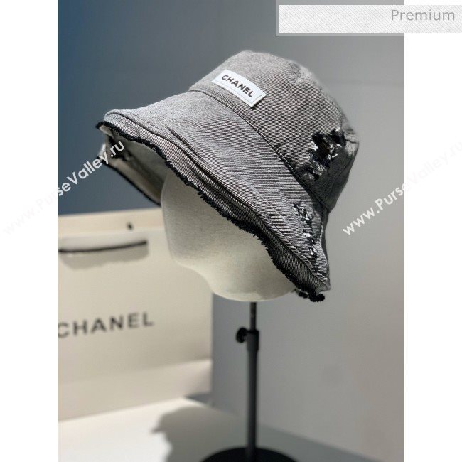 Chanel Canvas Bucket Hat 110 Black 2020 (V-20052842)