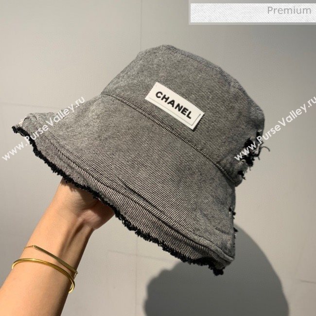 Chanel Canvas Bucket Hat 110 Black 2020 (V-20052842)