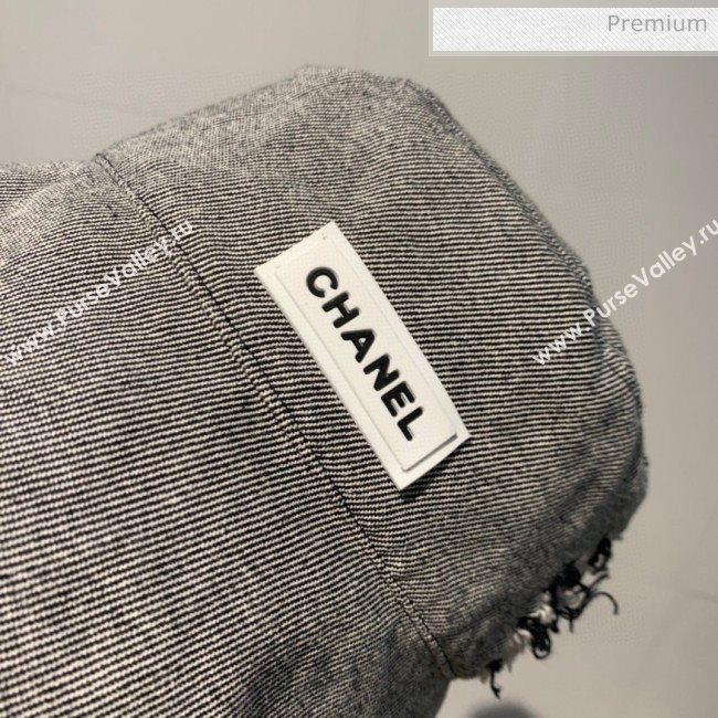 Chanel Canvas Bucket Hat 110 Black 2020 (V-20052842)