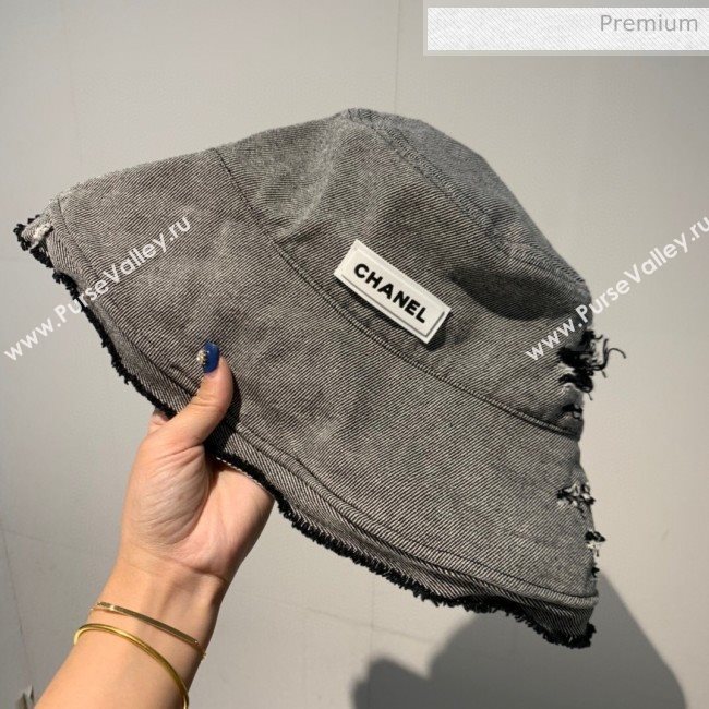 Chanel Canvas Bucket Hat 110 Black 2020 (V-20052842)