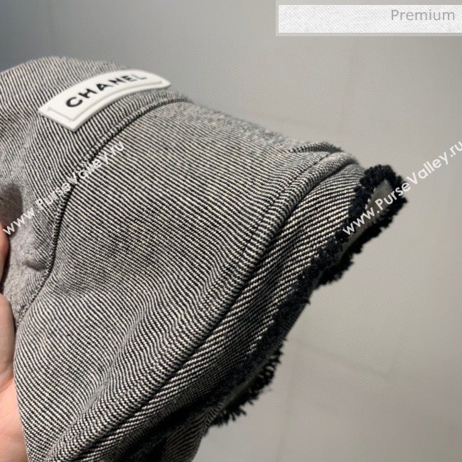 Chanel Canvas Bucket Hat 110 Black 2020 (V-20052842)