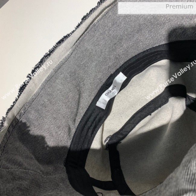 Chanel Canvas Bucket Hat 110 Black 2020 (V-20052842)