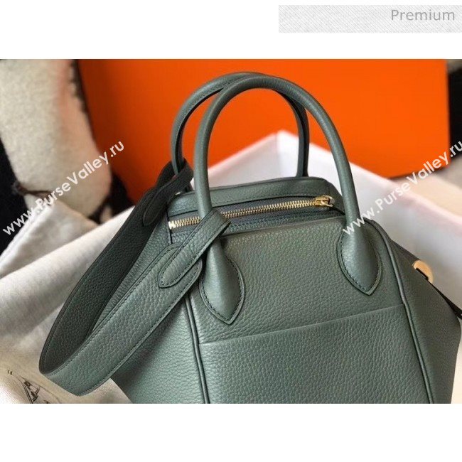 Hermes Lindy 30cm Bag In Togo Calfskin Leather Almond Green 2020 (FL-20052905)