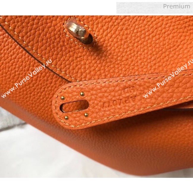 Hermes Lindy 30cm Bag In Togo Calfskin Leather Orange 2020 (FL-20052908)