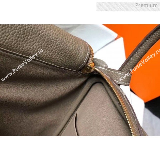 Hermes Lindy 30cm Bag In Togo Calfskin Leather Etoupe 2020 (FL-20052912)