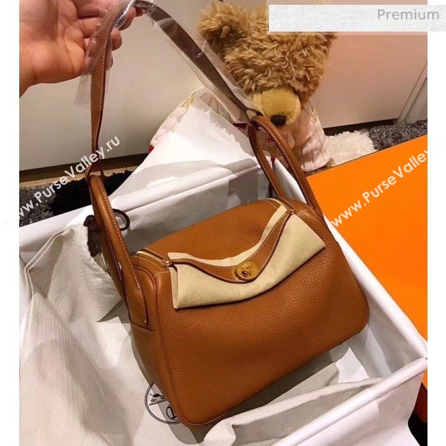 Hermes Lindy 30cm Bag In Togo Calfskin Leather Brown 2020 (FL-20052913)