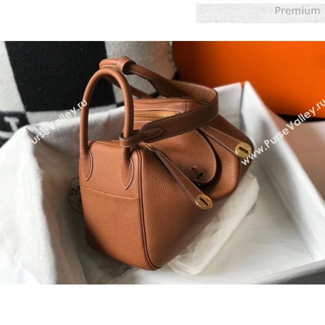 Hermes Lindy 30cm Bag In Togo Calfskin Leather Brown 2020 (FL-20052913)