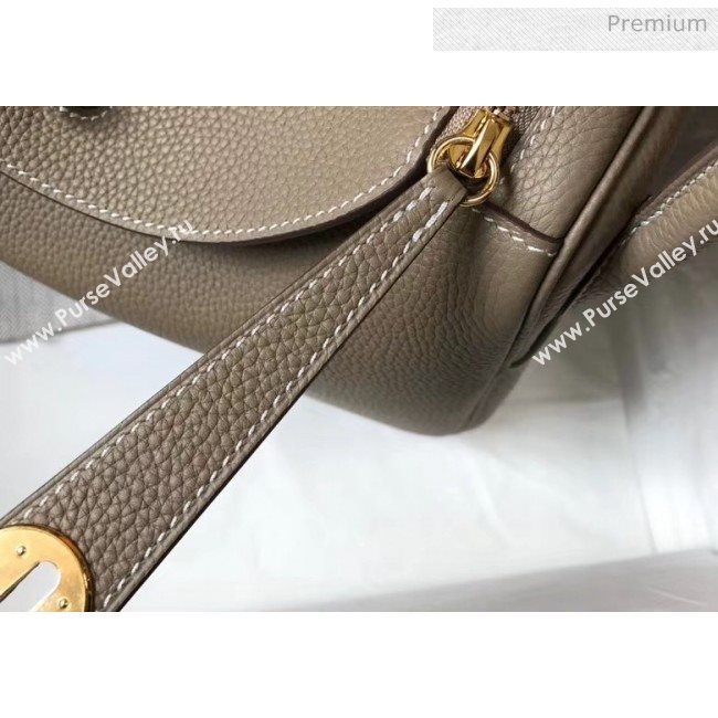 Hermes Lindy 30cm Bag In Togo Calfskin Leather Dove Gray 2020 (FL-20052914)