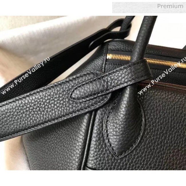 Hermes Lindy 30cm Bag In Togo Calfskin Leather Black 2020 (FL-20052915)