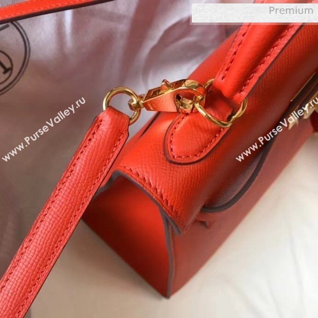 Hermes Kelly 25cm Top Handle Bag in Epsom Leather Orange 2020 (FL-20052920)