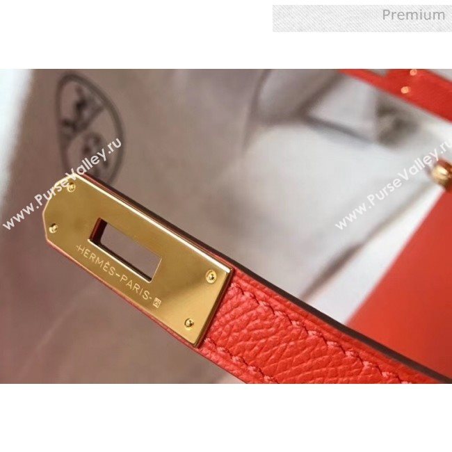 Hermes Kelly 28cm Top Handle Bag in Epsom Leather Orange 2020 (FL-20052921)