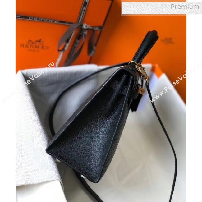 Hermes Kelly 28cm Top Handle Bag in Epsom Leather Black 2020 (FL-20052922)