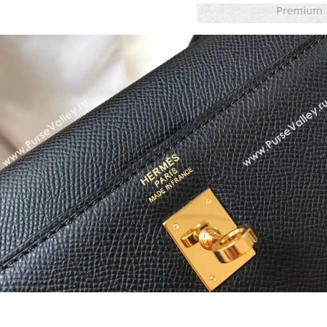 Hermes Kelly 28cm Top Handle Bag in Epsom Leather Black 2020 (FL-20052922)