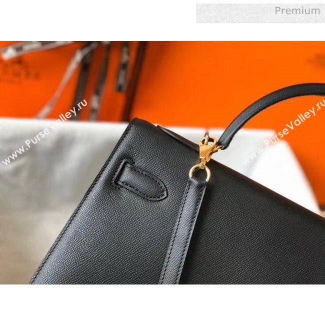 Hermes Kelly 32cm Top Handle Bag in Epsom Leather Black 2020 (FL-20052923)