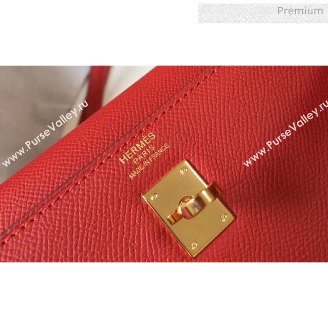 Hermes Kelly 25cm Top Handle Bag in Epsom Leather Red 2020 (FL-20052930)