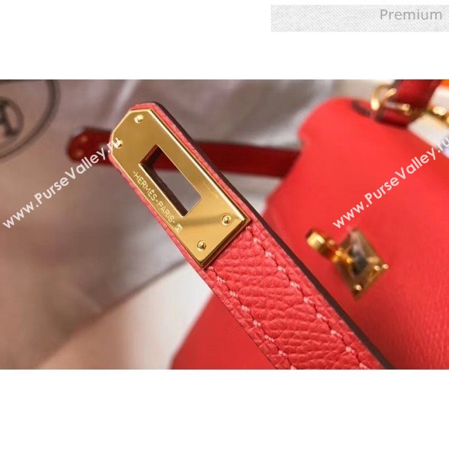 Hermes Kelly 25cm Top Handle Bag in Epsom Leather Red 2020 (FL-20052930)