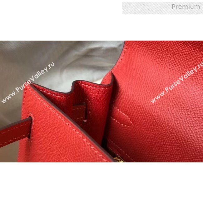 Hermes Kelly 25cm Top Handle Bag in Epsom Leather Red 2020 (FL-20052930)