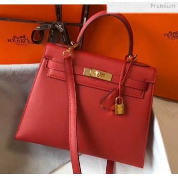 Hermes Kelly 28cm Top Handle Bag in Epsom Leather Red 2020 (FL-20052931)