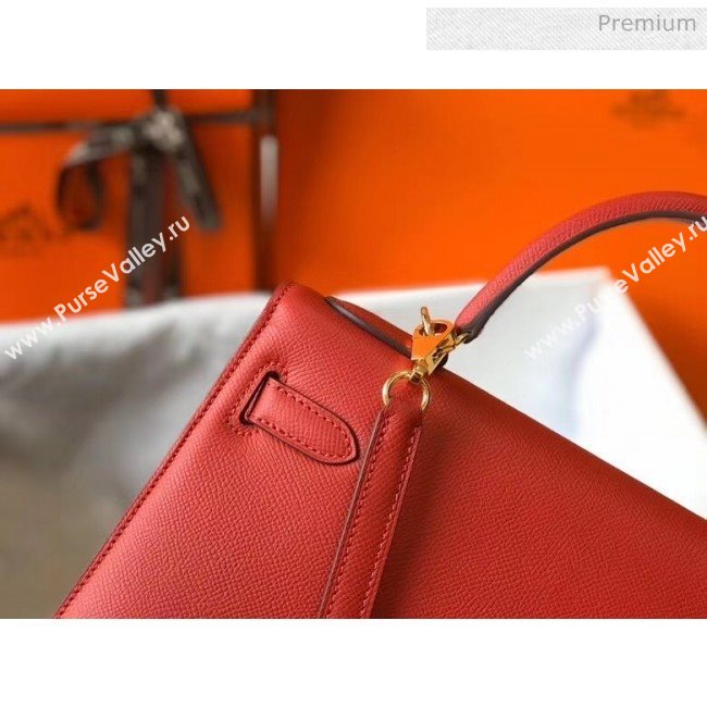 Hermes Kelly 28cm Top Handle Bag in Epsom Leather Red 2020 (FL-20052931)