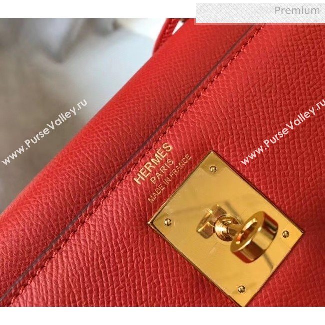 Hermes Kelly 28cm Top Handle Bag in Epsom Leather Red 2020 (FL-20052931)