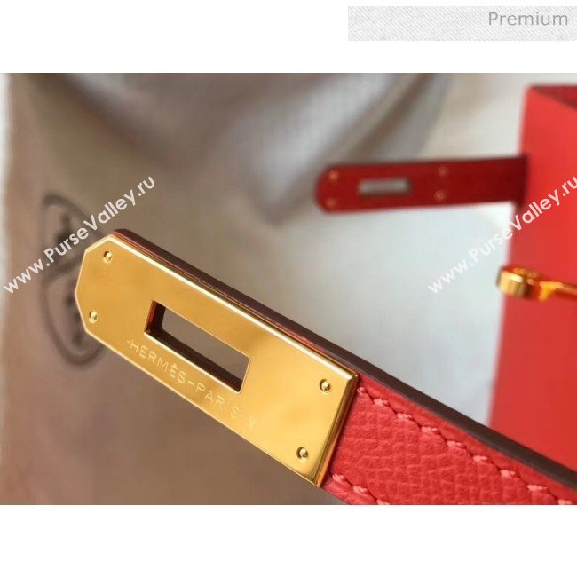 Hermes Kelly 28cm Top Handle Bag in Epsom Leather Red 2020 (FL-20052931)