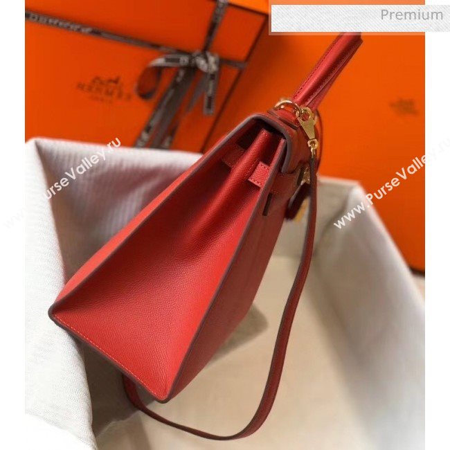 Hermes Kelly 32cm Top Handle Bag in Epsom Leather Red 2020 (FL-20052932)