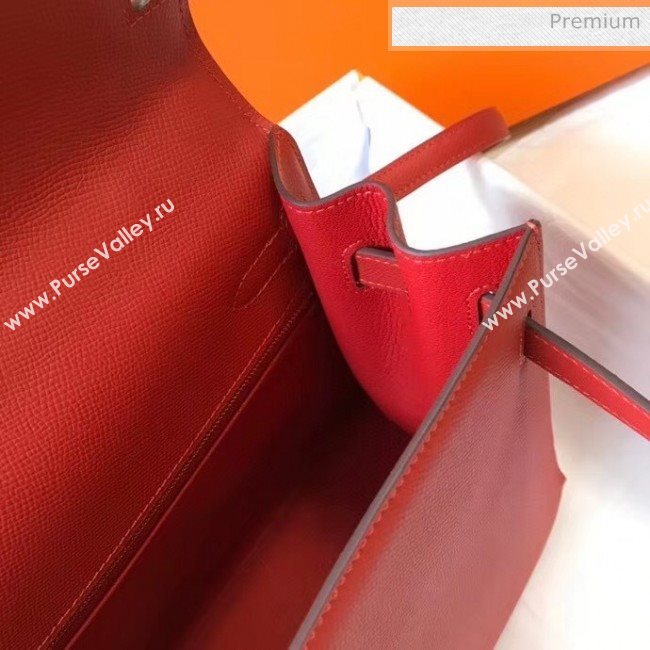 Hermes Kelly 32cm Top Handle Bag in Epsom Leather Red 2020 (FL-20052932)