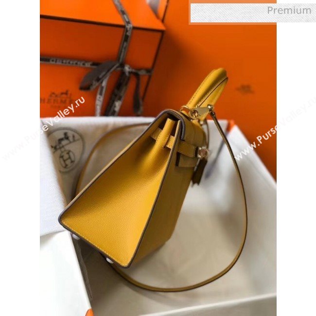 Hermes Kelly 25cm Top Handle Bag in Epsom Leather Ginger 2020 (FL-20052933)