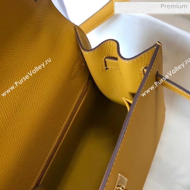 Hermes Kelly 25cm Top Handle Bag in Epsom Leather Ginger 2020 (FL-20052933)
