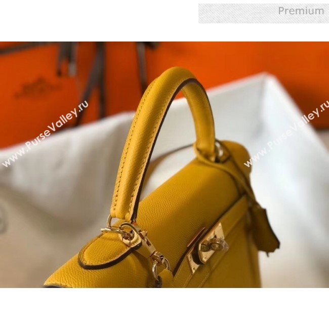 Hermes Kelly 28cm Top Handle Bag in Epsom Leather Ginger 2020 (FL-20052934)