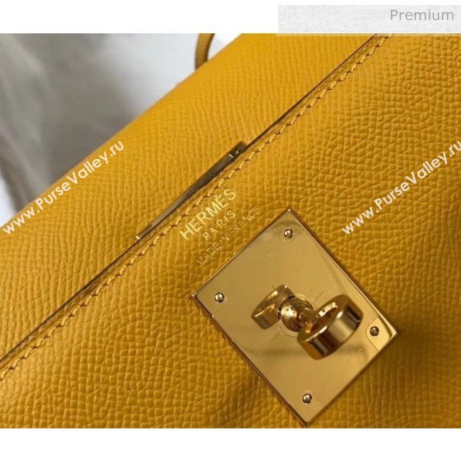 Hermes Kelly 28cm Top Handle Bag in Epsom Leather Ginger 2020 (FL-20052934)