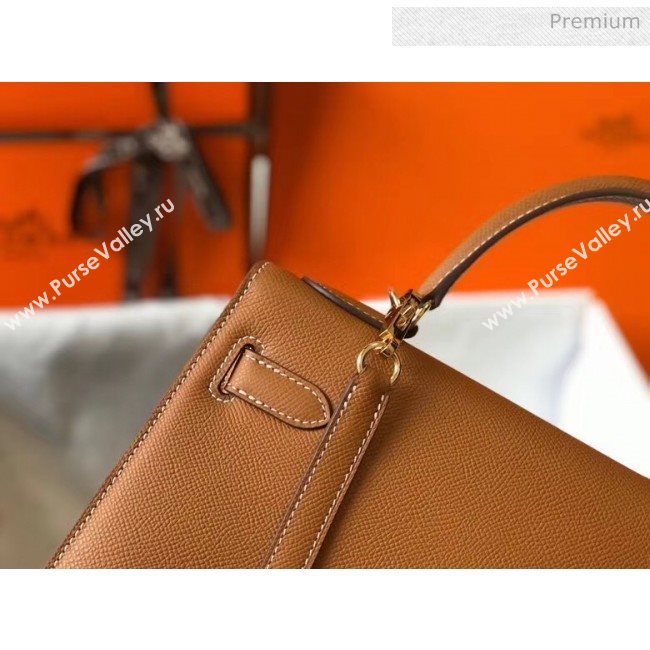 Hermes Kelly 28cm Top Handle Bag in Epsom Leather Brown 2020 (FL-20052937)