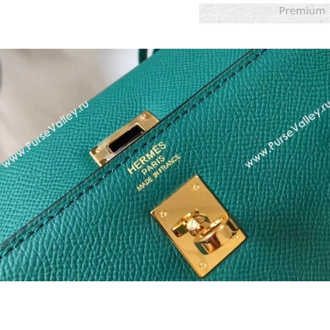 Hermes Kelly 25cm Top Handle Bag in Epsom Leather Dark Green 2020 (FL-20052939)