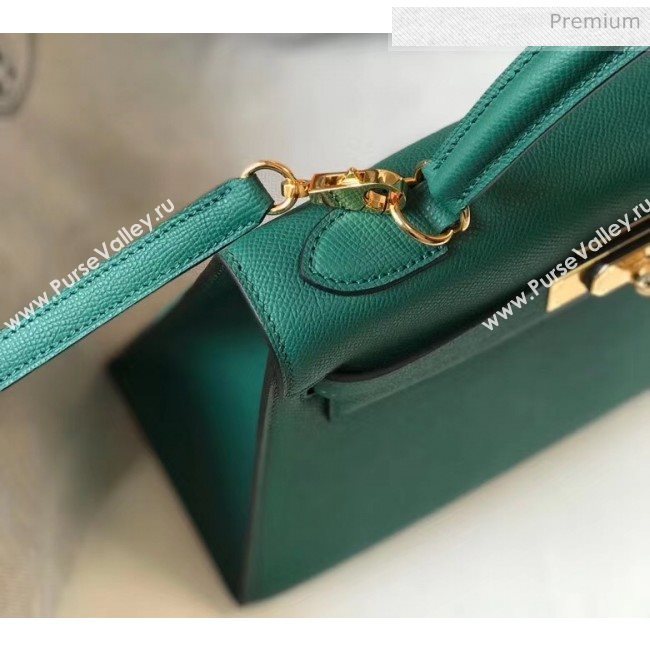 Hermes Kelly 28cm Top Handle Bag in Epsom Leather Dark Green 2020 (FL-20052940)