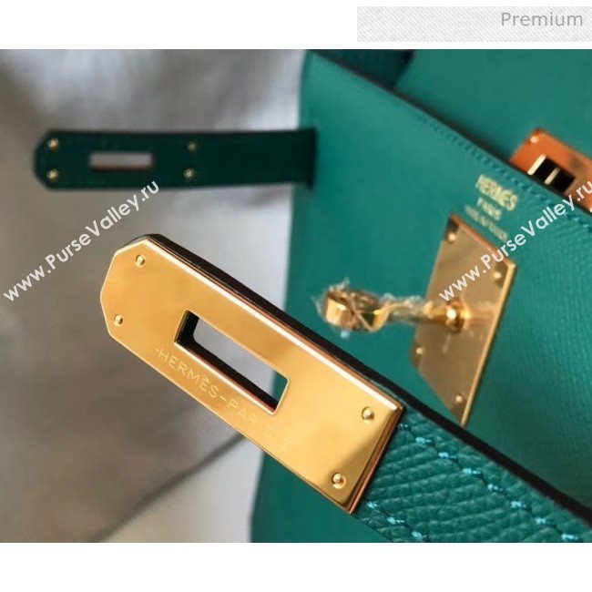 Hermes Kelly 28cm Top Handle Bag in Epsom Leather Dark Green 2020 (FL-20052940)