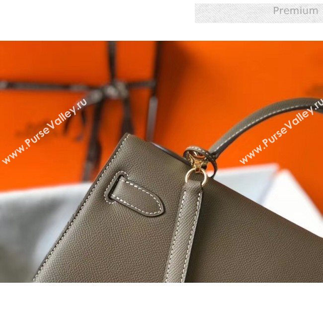 Hermes Kelly 32cm Top Handle Bag in Epsom Leather Etoupe 2020 (FL-20052944)