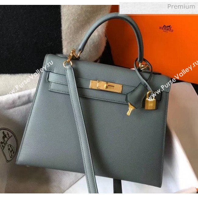 Hermes Kelly 28cm Top Handle Bag in Epsom Leather Almond Green 2020 (FL-20052945)