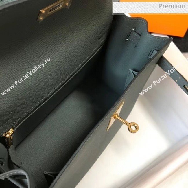 Hermes Kelly 28cm Top Handle Bag in Epsom Leather Almond Green 2020 (FL-20052945)
