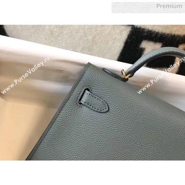 Hermes Mini Kelly II Handbag in Epsom Leather Almond Green 2020 (FL-20052947)
