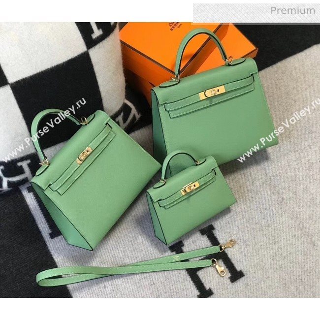 Hermes Mini Kelly II Handbag in Epsom Leather Green 2020 (FL-20052951)