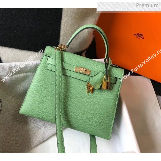 Hermes Kelly 28cm Top Handle Bag in Epsom Leather Green 2020 (FL-20052948)
